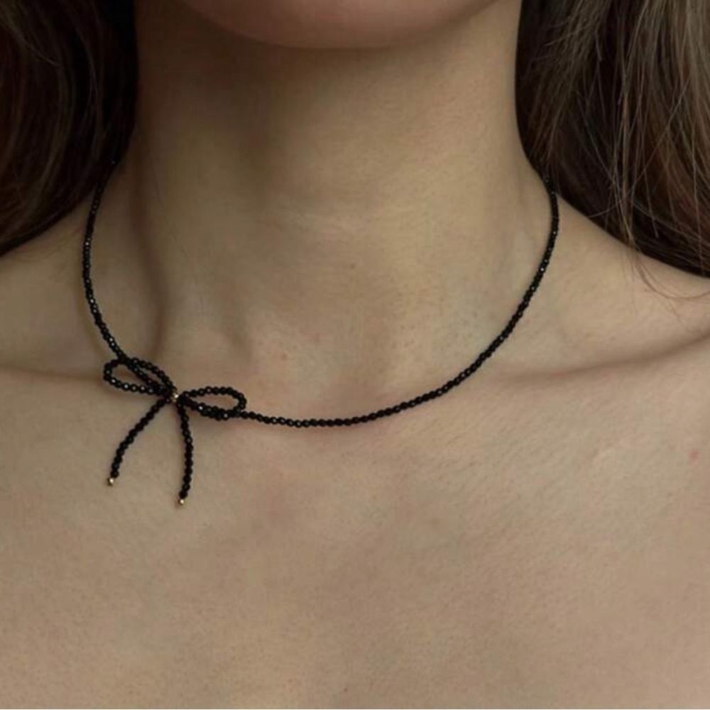 Boho bow necklace N1052